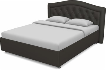 Кровать 2-спальная Луиза 1600 с основанием (Nitro Brown) в Рязани