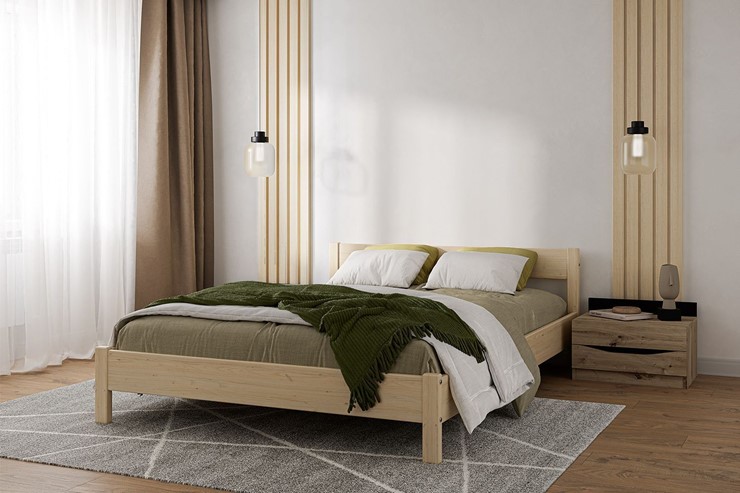 Кровать 1-спальная Эби (без отделки) 90х200 в Рязани - изображение 2