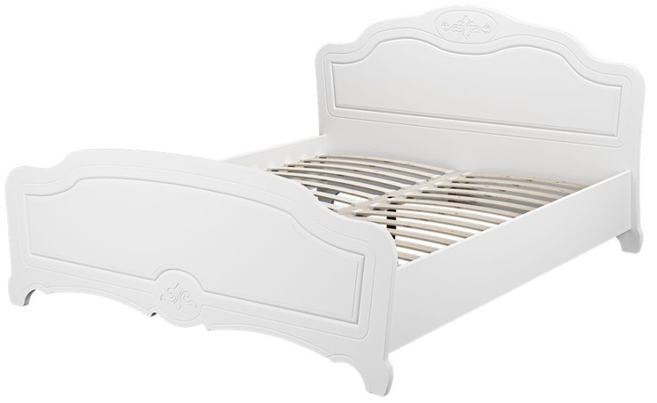 Кровать Лотос (Белый) 140х200 с основанием в Рязани - изображение 1
