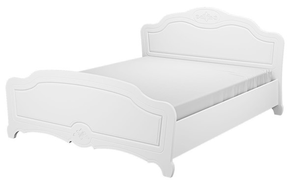 Кровать Лотос (Белый) 140х200 с основанием в Рязани - изображение