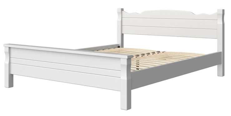 Спальная кровать Мюнхен-4 (Белый античный) 160х200 в Рязани - изображение 1