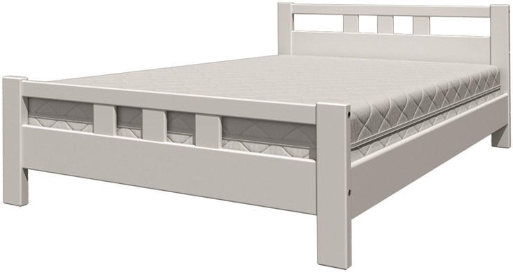 Кровать полутороспальная Вероника-2 (Белый Античный) 140х200 в Рязани - изображение 4