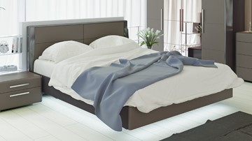 Кровать 2-спальная Наоми 1600, цвет Фон серый, Джут СМ-208.01.01 в Рязани