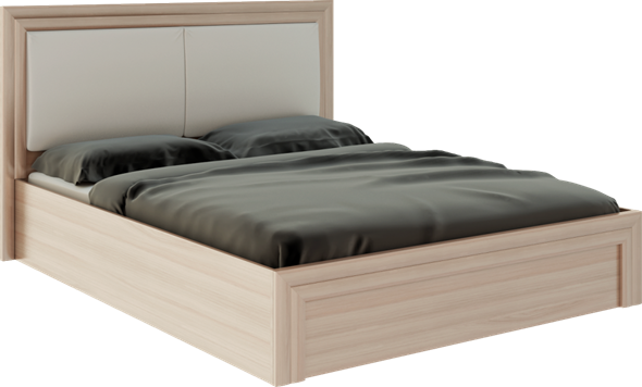 Кровать с механизмом двуспальная Глэдис М32 (Шимо светлый/Белый текстурный) в Рязани - изображение