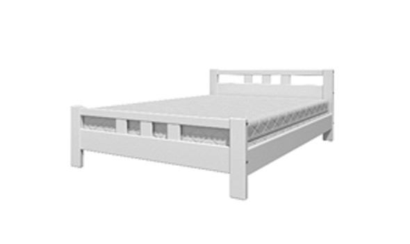 Односпальная кровать Вероника-2 (Белый Античный) 90х200 в Рязани - изображение