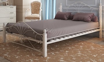Кровать Фортуна 1, 1600, белый/белый в Рязани