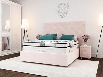 Кровать Style Compact/Island M 180х200, Флок (Велсофт Винтажный розовый) в Рязани