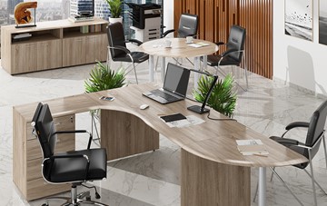 Набор мебели в офис Wave 2, рабочий стол и конференц-стол в Рязани - предосмотр