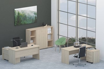 Мебель для персонала Twin для 2 сотрудников со шкафом для документов в Рязани - предосмотр