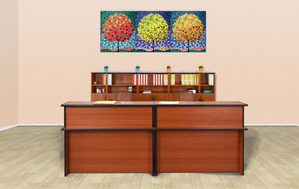 Мебель для приемной Дин-Р (французский орех) в Рязани - изображение