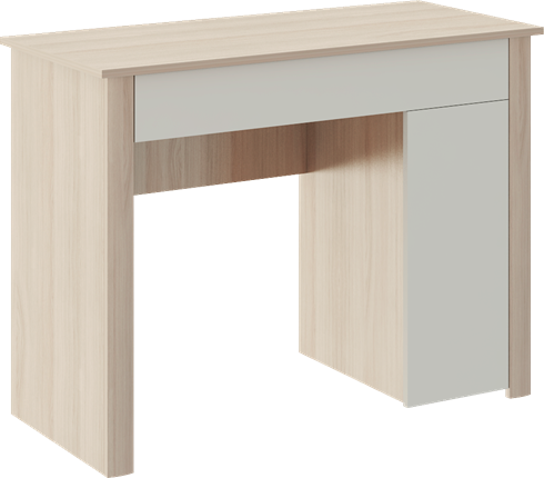 Косметический стол Глэдис М28 (Шимо светлый/Белый текстурный) в Рязани - изображение