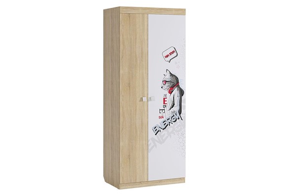 Распашной детский шкаф Энерджи, двухстворчатый в Рязани - изображение