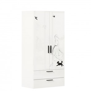 Шкаф распашной комбинированный Джоли ЛД 535.040, Серый шелк в Рязани