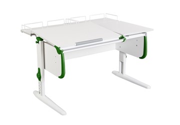 Детский стол-трансформер 1/75-40 (СУТ.25) + Polka_z 1/600 (2шт) белый/серый/Зеленый в Рязани