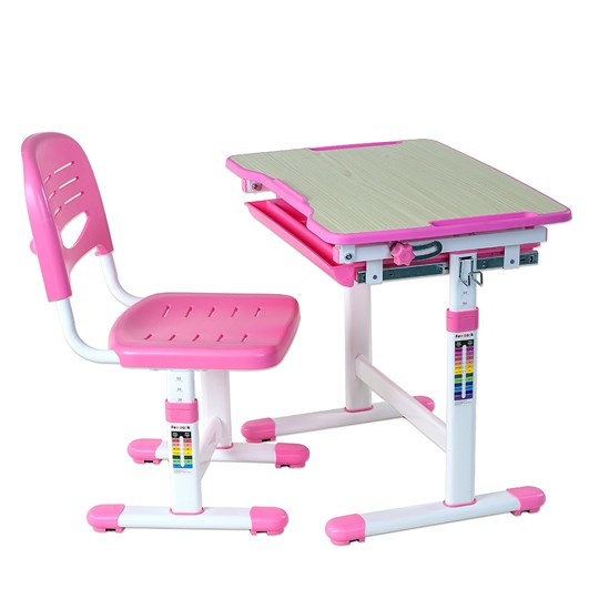 Парта растущая + стул Piccolino Pink в Рязани - изображение 1