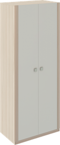 Шкаф распашной Глэдис М22 (Шимо светлый/Белый текстурный) в Рязани