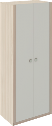 Шкаф распашной Глэдис М22 (Шимо светлый/Белый текстурный) в Рязани - изображение