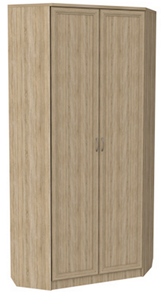 Шкаф распашной 401 угловой со штангой, цвет Дуб Сонома в Рязани