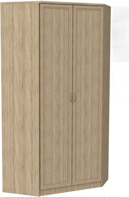 Шкаф распашной 403 несимметричный, цвет Дуб Сонома в Рязани - изображение