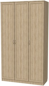 Шкаф распашной 106 3-х створчатый, цвет Дуб Сонома в Рязани - предосмотр