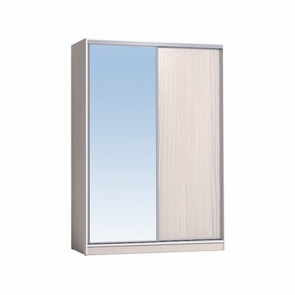 Шкаф 1600 Домашний Зеркало/ЛДСП, Бодега светлый в Рязани - изображение