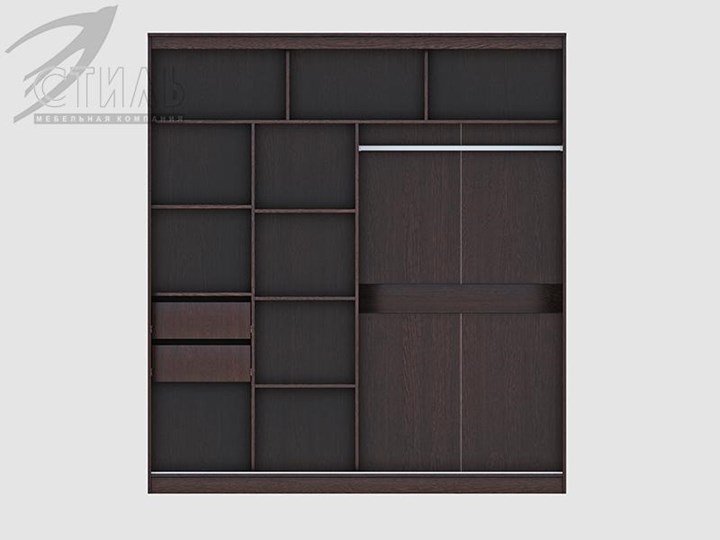 Шкаф 2-х створчатый Комфорт №12 2.0 с прямоугольными зеркалами в Рязани - изображение 1