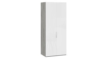 Шкаф для одежды Эмбер СМ-348.07.003 (Дуб Гамильтон/Белый глянец) в Рязани