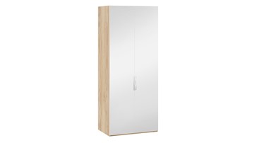 Шкаф для одежды Эмбер СМ-348.07.004 (Яблоня Беллуно/Белый глянец) в Рязани