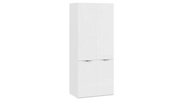 2-створчатый шкаф Глосс СМ-319.07.211 (Белый глянец/Стекло) в Рязани