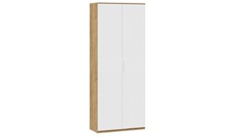 Шкаф распашной с 2-мя дверьми Хилтон Исп.2 90 (Дуб Крафт Золотой/Белый матовый) в Рязани