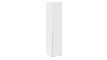 Шкаф одностворчатый Порто (580) СМ-393.07.001 (Белый жемчуг/Белый софт) в Рязани