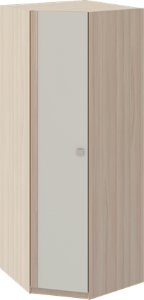 Шкаф угловой Глэдис М21 (Шимо светлый/Белый текстурный) в Рязани - изображение