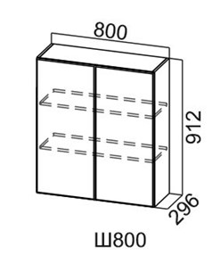 Кухонный шкаф Модус, Ш800/912, цемент темный в Рязани