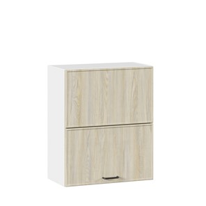 Кухонный горизонтальный шкаф 600 комбинированный Индиго ЛД 298.970.000.041, Белый/Дуб Мадейра топаз в Рязани
