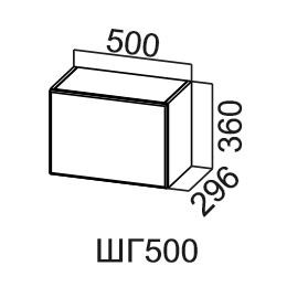 Кухонный шкаф Модус, ШГ500/360, цемент светлый в Рязани