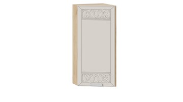 Торцевой кухонный шкаф Долорес 1В3Т (Дуб крафт золотой/Крем) в Рязани
