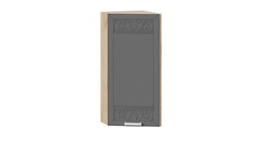 Торцевой кухонный шкаф Долорес 1В3Т (Дуб крафт золотой/Титан) в Рязани