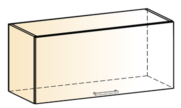 Шкаф навесной Яна L800 Н360 (1 дв. гл.) в Рязани