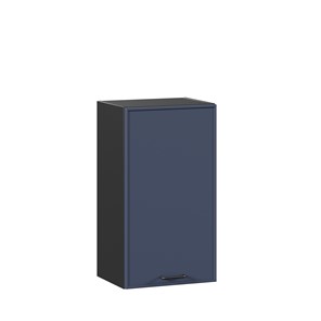 Навесной кухонный шкаф 400 Индиго ЛД 298.320.000.143, Чёрный/Тёмно-синий в Рязани
