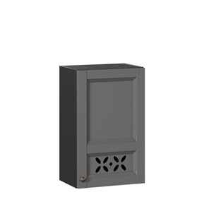 Навесной шкаф Амели-3 450 ЛД 299.330.000.028, Черный/Оникс серый в Рязани