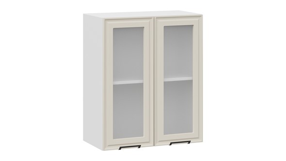 Навесной кухонный шкаф Белладжио 1В6С (Белый, Софт панакота) в Рязани - изображение