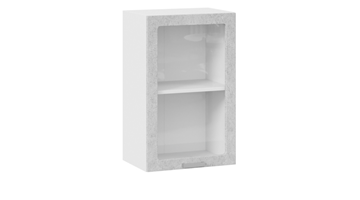 Кухонный шкаф Гранита 1В45С (Белый/Бетон снежный) в Рязани
