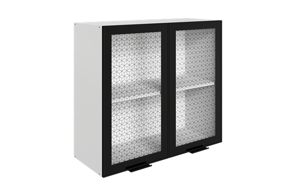 Шкаф навесной Стоун L800 Н720 (2 дв. рам.) в Рязани - изображение