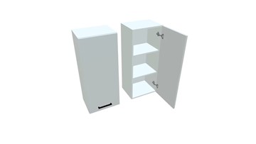 Кухонный навесной шкаф В9 45, Белое гладкое Ламарти/Белый в Рязани