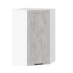 Угловой шкаф на кухню 600 высокий Джамис ЛД 296.620.000.033, Белый/Белый камень в Рязани