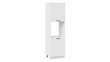 Кухонный шкаф-пенал под бытовую технику Лорас 1П6 (Белый/Холст белый) в Рязани