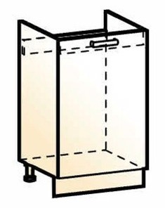 Шкаф рабочий под мойку Стоун L500 (1 дв. гл.) в Рязани