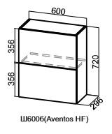 Кухонный шкаф барный Модус, Ш600б/720, (Aventos HF), галифакс в Рязани