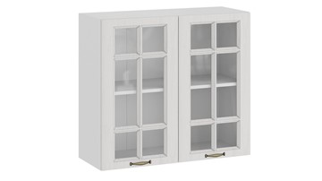 Кухонный навесной шкаф Лина 1В8С (Белый/Белый) в Рязани