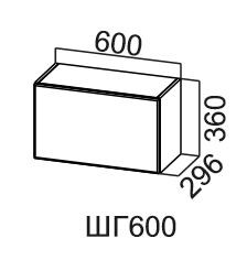 Навесной шкаф Модус, ШГ600/360, фасад "галифакс табак" в Рязани